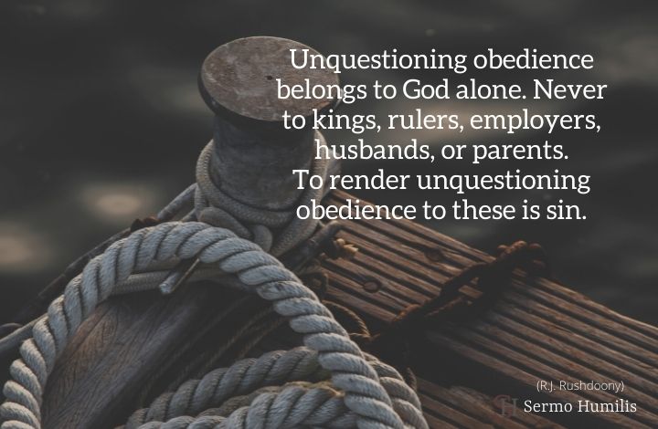 The Sin of Obedience - Sermo Humilis